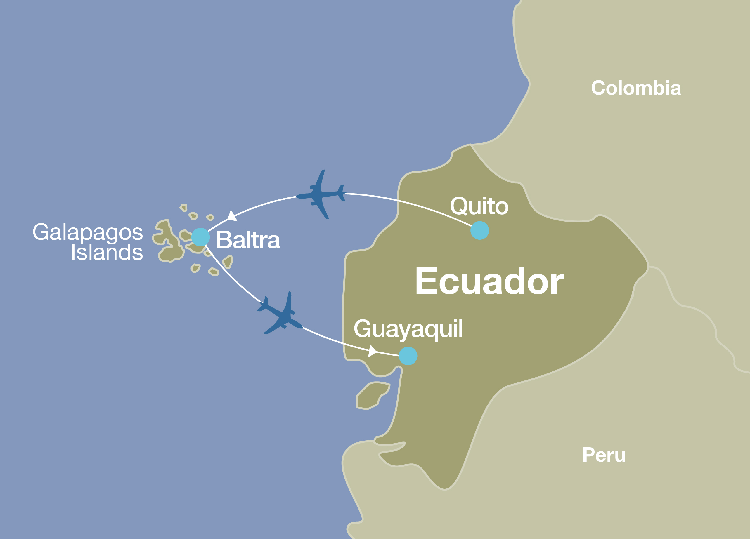 travel from ecuador to galapagos islands